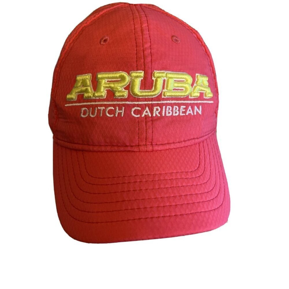 Under Armour Aruba Dutch Caribbean Women Baseball Cap Hat Coral Pink Adjustable